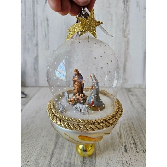 Radko Bethlehem blessed Nativity RARE religious vintage ornament Xmas tree - Picture 2 of 10